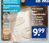 Boho-Teppichbrücke von Home Creation im aktuellen ALDI SÜD Prospekt