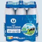 Lait UHT Demi Écrémé - U - U Express à Saint-Étienne Lait UHT Demi Écrémé - U en promo chez U Express Saint-Étienne à 3,88 €