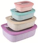 Lot de 4 boites de conservation en promo chez Super U Besançon à 9,99 €