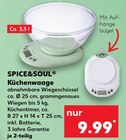 Küchenwaage von SPICE&SOUL im aktuellen Kaufland Prospekt für 9,99 €