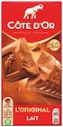 Chocolat l'original - CÔTE D'OR en promo chez Colruyt Chocolat l'original - CÔTE D'OR dans le catalogue Colruyt