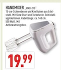 HANDMIXER „HMD-215“ Angebote bei Marktkauf Bottrop für 19,99 €