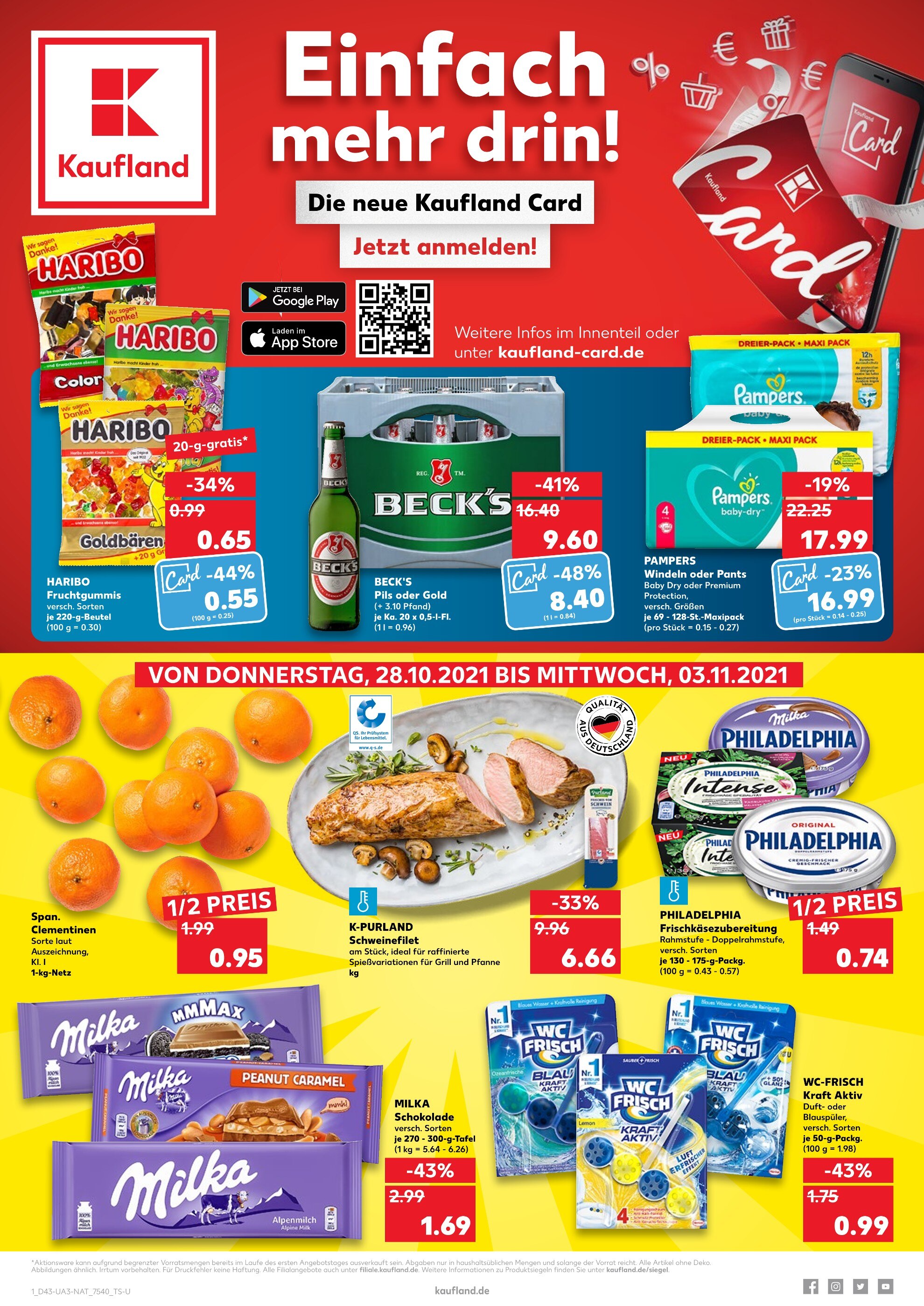 Kaufland Prospekt für Linum mit 48 Seiten Kaufland Prospekt für Linum: "Einfach mehr drin!", 48 Seiten, 28.10.2021 - 03.11.2021