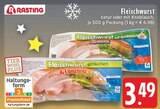 Fleischwurst natur im Angebot bei E center in Neuss Fleischwurst natur Angebote von Rasting bei E center Neuss für 3,49 €