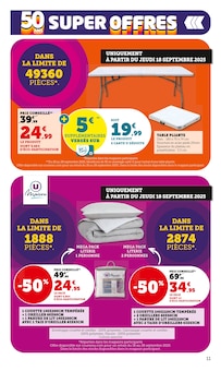Promo Canapé Convertible dans le catalogue Hyper U du moment à la page 11