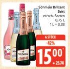 Brillant Sekt von Söhnlein im aktuellen Marktkauf Prospekt für 15,00 €