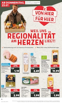 Pizza im Kaufland Prospekt "Hier bin ich richtig" mit 56 Seiten (Pforzheim)