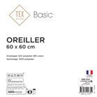 Oreiller - TEX BASIC - Carrefour à Aulnay-sous-Bois Oreiller - TEX BASIC en promo chez Carrefour Aulnay-sous-Bois à 4,99 €