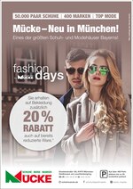 Schuh Mücke München Prospekt für München mit 1 Seiten Schuh Mücke München Prospekt für München: "Mücke - Neu in München!", 1 Seiten, 27.10.2020 - 07.11.2020