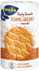 Tasty Snack Roasted Garlic & Sea Salt, Delicate Rounds Sesam Angebote von Wasa bei REWE Mülheim für 1,99 €