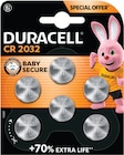 Cr2032 piles boutons au lithium 3v x6 - DURACELL en promo chez Intermarché Super Cr2032 piles boutons au lithium 3v x6 - DURACELL dans le catalogue Intermarché Super