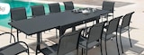 Table extensible Piazza aluminium 10 places - Hespéride à 379,00 € dans le catalogue Maxi Bazar