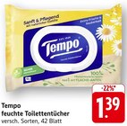 feuchte Toilettentücher Angebote von Tempo bei EDEKA Reutlingen für 1,39 €