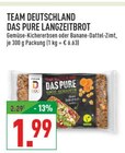 Das Pure Langzeitbrot Gemüse-Kichererbsen im Angebot bei Marktkauf in Dorsten Das Pure Langzeitbrot Gemüse-Kichererbsen Angebote von Team Deutschland bei Marktkauf Dorsten für 1,99 €