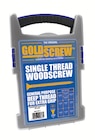 Mallette professionnelle à poignée de vis à bois pozidriv à double tête fraisée - GOLDSCREW dans le catalogue Screwfix