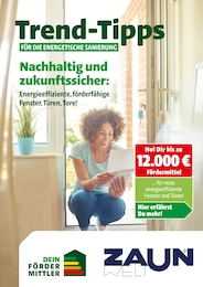 Zaun Baustoffe Prospekt für Zülpich mit 9 Seiten Zaun Baustoffe Prospekt für Zülpich: "Trend-Tipps für die energetische Sanierung", 9 Seiten, 12.09.2025 - 21.09.2025