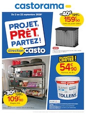 Promos Tronçonneuse dans le catalogue "PROJET, PRÊT, PARTEZ !" de Castorama Tronçonneuse en promo dans le catalogue Castorama à la page 1