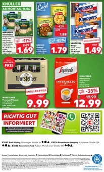 Warsteiner im aktuellen Kaufland Prospekt (Rosenheim) Warsteiner im Kaufland Prospekt "Aktuelle Angebote" mit 54 Seiten (Rosenheim)