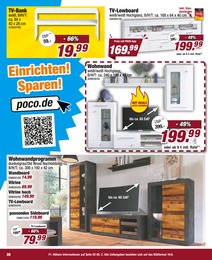 Wohnwand Angebot im aktuellen POCO Prospekt auf Seite 38