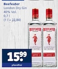 London Dry Gin im Angebot bei Getränkewelt in Düsseldorf London Dry Gin Angebote von Beefeater bei Getränkewelt Düsseldorf für 15,99 €