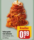 Tellerspieß vom Schwein Angebote bei REWE Rodgau für 0,99 €