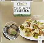 Escargots de Bourgogne Recette à la Bourguignonne surgelés - CASINO à 3,49 € dans le catalogue Géant Casino