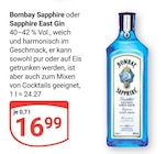 Bombay Sapphire Angebote bei GLOBUS Bensheim für 16,99 €