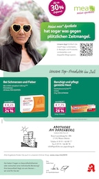 mea - meine apotheke Prospekt für Waren mit 4 Seiten mea - meine apotheke Prospekt für Waren: "Unsere Juli-Angebote", 4 Seiten, 01.07.2025 - 31.07.2025