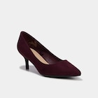 Escarpins à talons aiguilles bordeaux femme dans le catalogue La Halle