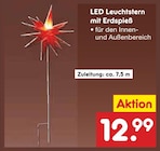 Aktuelles LED Leuchtstern mit Erdspieß Angebot bei Netto Marken-Discount in Hamburg ab 12,99 €