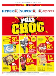 Catalogue Hyper U "PRIX CHOC" à Évron et alentours, 2 pages, 26/08/2025 - 30/08/2025