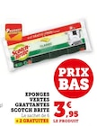 Eponges Vertes Grattantes à Super U dans Verchaix