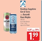 Bombay Sapphire Gin & Tonic Angebote bei famila Nordost Neumünster für 1,99 €