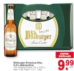 Bitburger Premium Pils oder 0,0% Alkoholfrei Angebote von Bitburger bei E center Frankfurt für 9,99 €