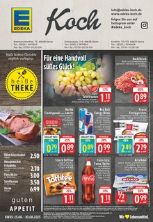 Coca Cola im aktuellen EDEKA Prospekt (Gelsenkirchen) Coca Cola im EDEKA Prospekt "Aktuelle Angebote" mit 24 Seiten (Gelsenkirchen)