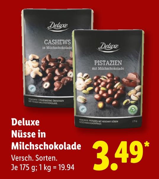 Cashews in Milchschokolade