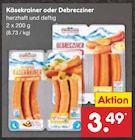 Käsekrainer oder Debrecziner bei Netto Marken-Discount im Spiegelau Prospekt für 3,49 €