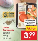 Lachs Carpaccio im Angebot bei Netto Marken-Discount in Wismar Lachs Carpaccio Angebote bei Netto Marken-Discount Wismar für 3,99 €