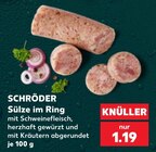 Aktuelles Sülze im Ring Angebot bei Kaufland in Soest ab 1,19 €