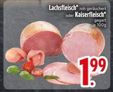 Lachsfleisch roh geräuchert im EDEKA Prospekt Lachsfleisch roh geräuchert im aktuellen EDEKA Prospekt für 1,99 €
