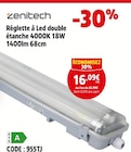 Screwfix Lucé - Promo Réglette à Led double étanche 4000K 18W 1400lm 68cm Promo Réglette à Led double étanche 4000K 18W 1400lm 68cm à 16,09 € dans le catalogue Screwfix à Lucé