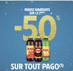 Promo -50% remise immédiate sur le 2ème sur tout Pago à  dans le catalogue Intermarché à Lamballe