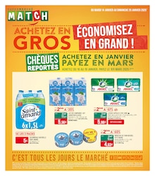 Prospectus Supermarchés Match de la semaine "ACHETEZ EN GROS ÉCONOMISEZ EN GRAND !" avec 1 pages, valide du 14/01/2025 au 26/01/2025 pour Tourcoing et alentours