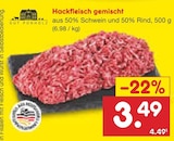 Netto Marken-Discount Zwönitz - Hackfleisch gemischt Angebot im Prospekt Hackfleisch gemischt bei Netto Marken-Discount im Zwönitz Prospekt für 3,49 €