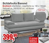 Die Möbelfundgrube Otterbach - Schlafsofa Barend Angebot im Prospekt Schlafsofa Barend bei Die Möbelfundgrube im Otterbach Prospekt für 399,99 €