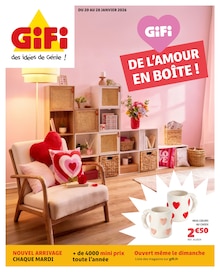Promotion Mug dans le prospectus Gifi, valable du 20/01/2026 au 28/01/2026 Promo Mug dans le catalogue Gifi du moment à la page 1