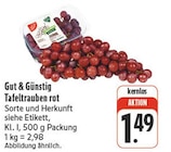 EDEKA Dresden - Tafeltrauben rot Angebot im Prospekt Tafeltrauben rot bei EDEKA im Dresden Prospekt für 1,49 €