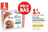 Mousse au chocolat - BONNE MAMAN en promo chez Super U Charenton-le-Pont à 1,76 €