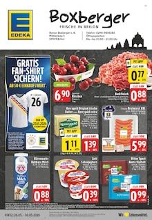 EDEKA Prospekt der Woche "Aktuelle Angebote" Seite 1, 26.05.2026 bis 30.05.2026 für Brilon Aktueller EDEKA Prospekt "Aktuelle Angebote" Seite 1 von 26 Seiten für Brilon