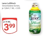 Luftfrisch Angebote von Lenor bei GLOBUS Erftstadt für 3,99 €